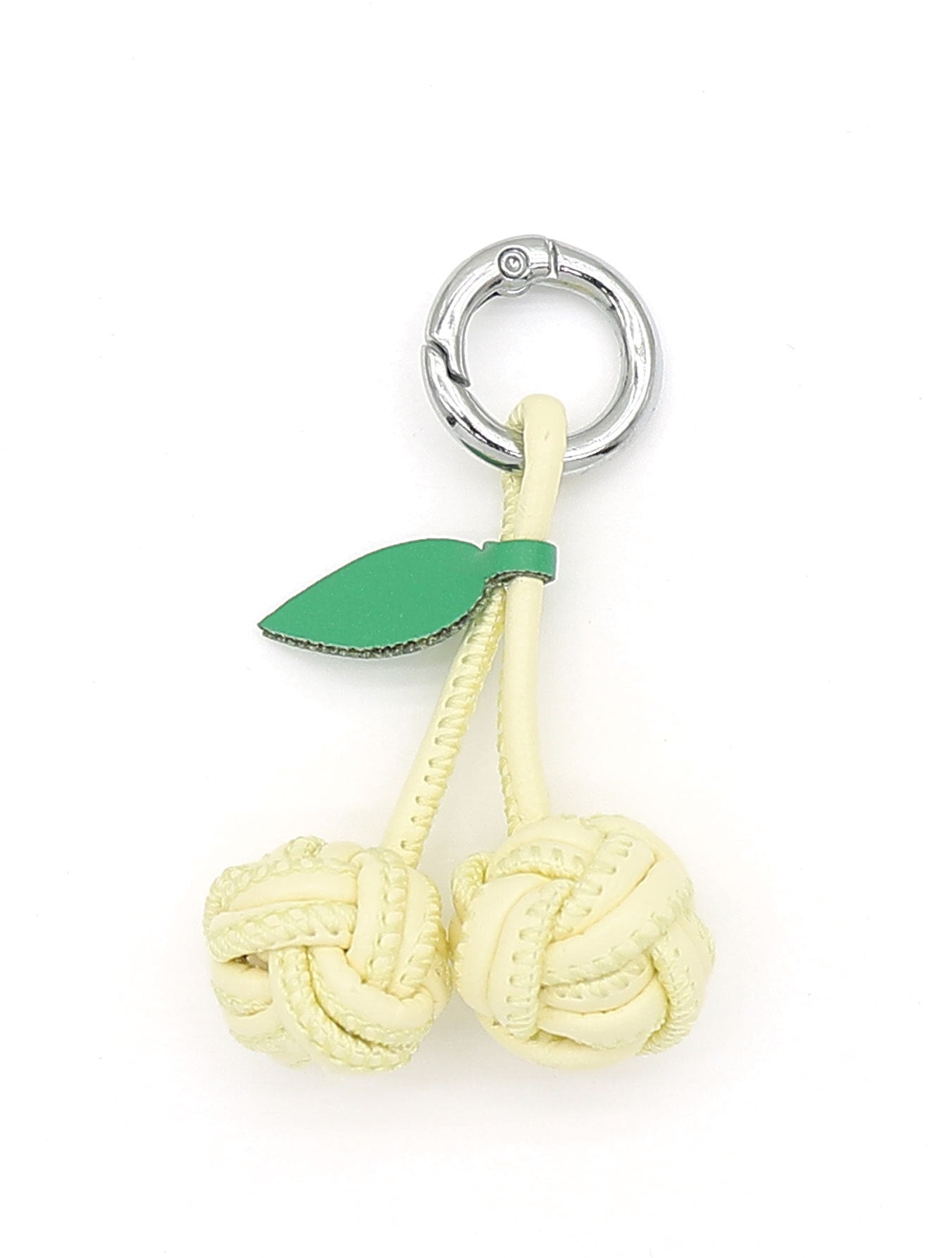 Wholesale Exquisite PU cherry shoe hanging woven ball pendant key chain bag hanging